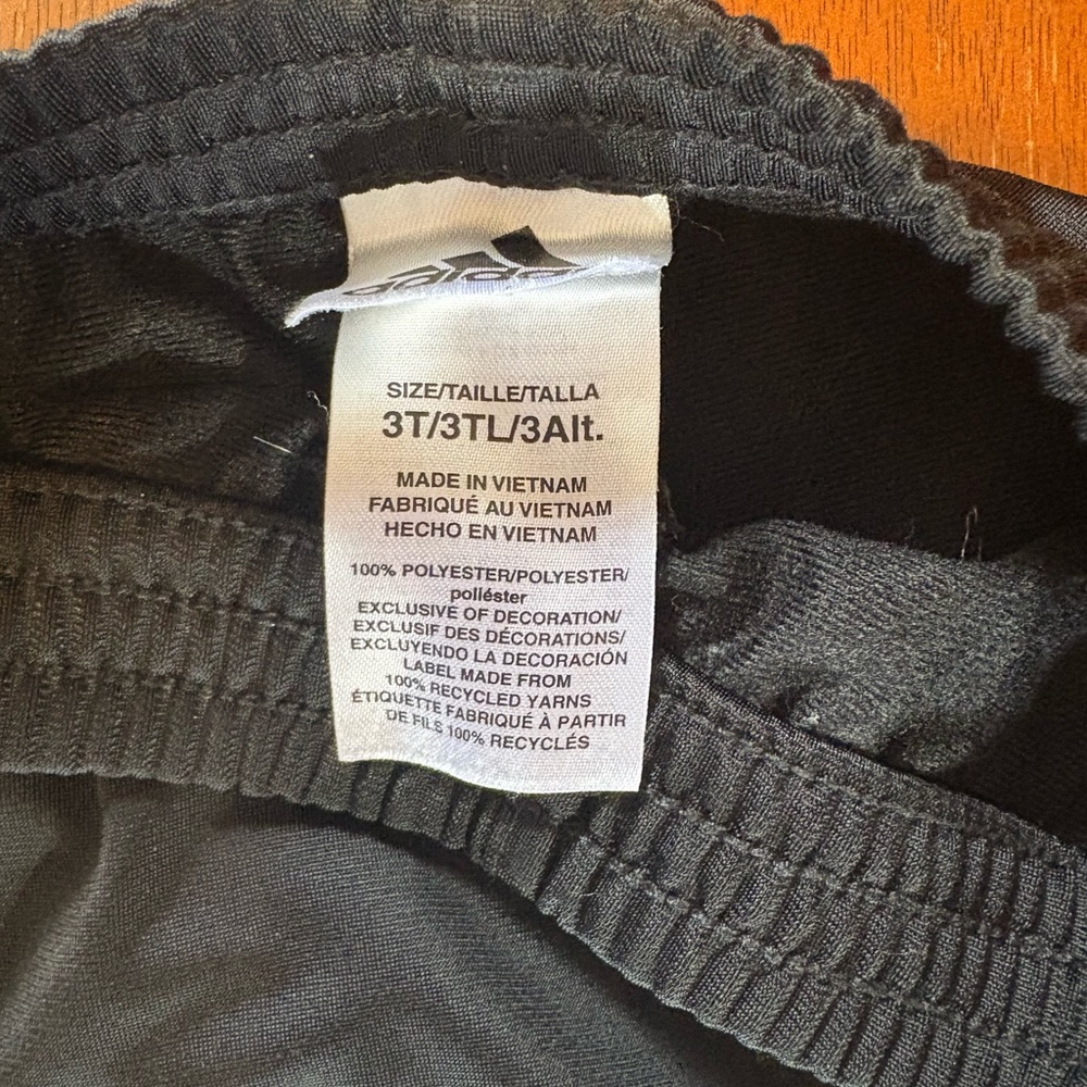 Adidas Kids Black Track Pants - Picture 3 of 3